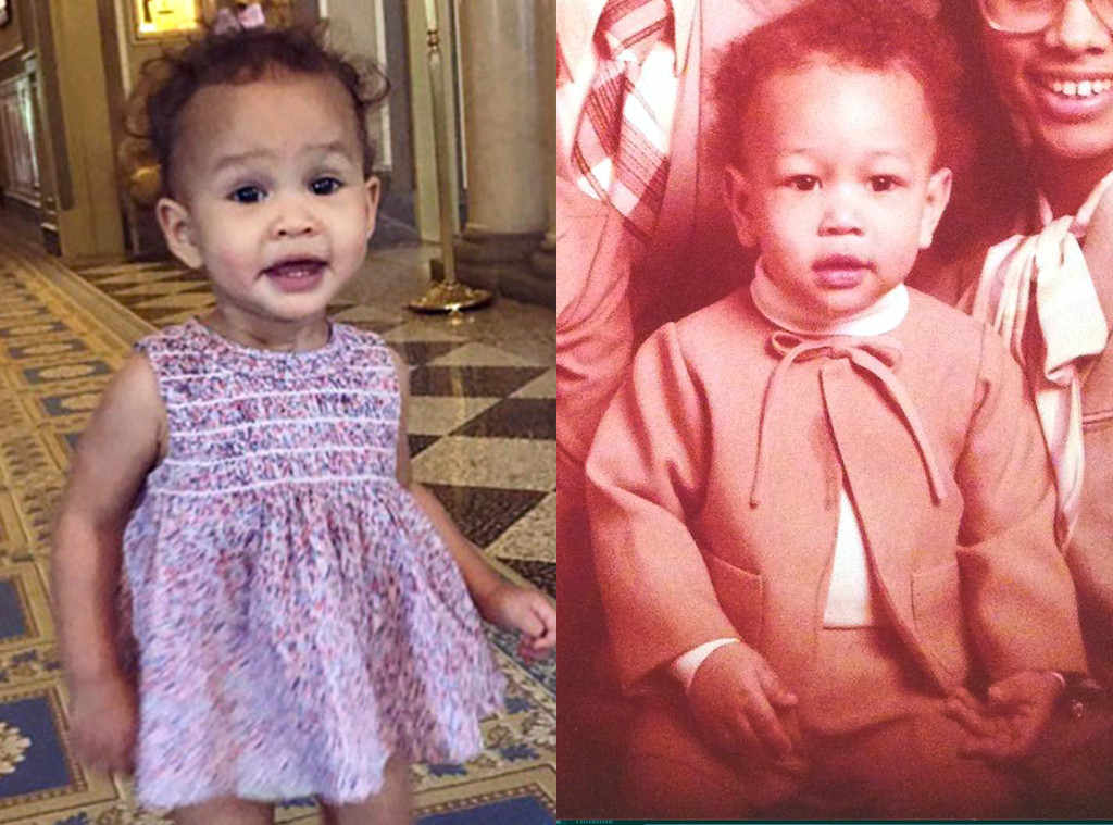John Legend S Baby Pic Proves Daughter Luna Is His Mini Me E Online